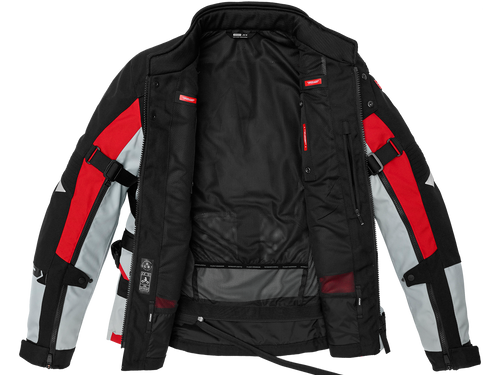 Spidi All Road Adv Motorcycle Jacket Grey / Red