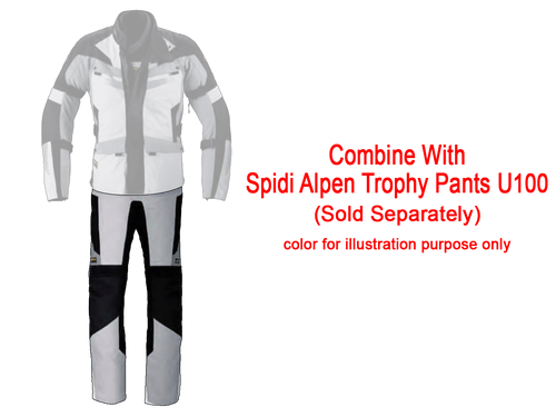 Spidi Alpen Trophy Adv Motorcycle Jacket Black / Grey