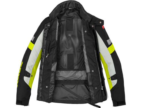 Spidi Outlander Adv Motorcycle Jacket Black / Flo Yellow