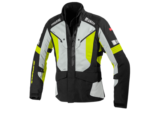 Spidi Outlander Adv Motorcycle Jacket Black / Flo Yellow