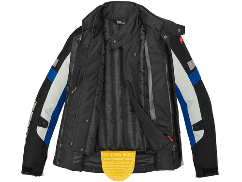 Spidi Outlander Adv Motorcycle Jacket Black / Grey Blue