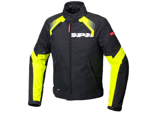 Spidi Flash Evo H2OUT Motorcycle Jacket Black / Flo Yellow