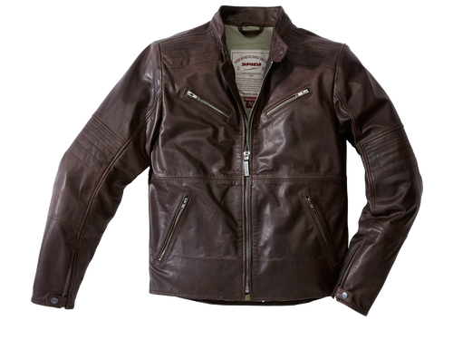 Spidi Garage Motorcycle Jacket Brown