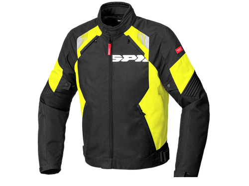 Spidi Flash Evo Motorcycle Jacket Black / Yellow