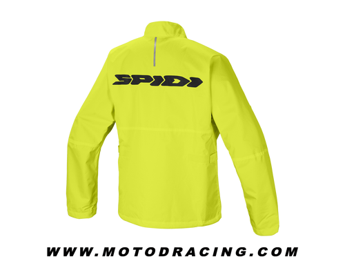 Spidi Rain Jacket Hi-Viz Yellow back