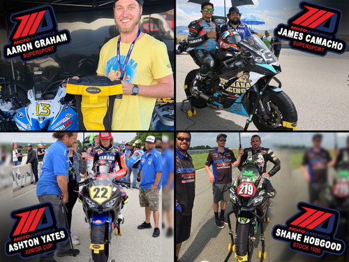 MotoAmerica Racers like Aaron Graham, James Camacho,  Ashton Yates & Shane Hobgood all use MOTO-D Motorcycle Tire Warmers