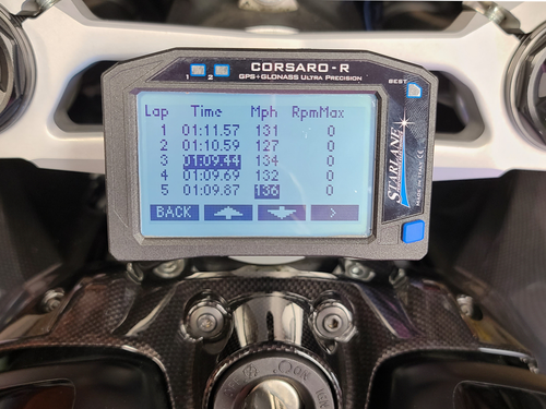Starlane Corsaro-R Race Yamaha R6 (2017+) GPS Lap Timer / Wireless Data Logger