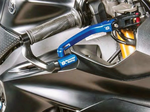 Bonamici Yamaha R3 Folding Levers (2015+) (Black/Blue)