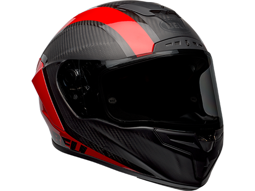 Bell Carbon "Race Star" Flex DLX Helmet Tantrum2 Black/Red Size S