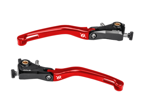Bonamici Ducati Panigale V2 /S Folding Levers (Black/Red): MOTO-D Racing