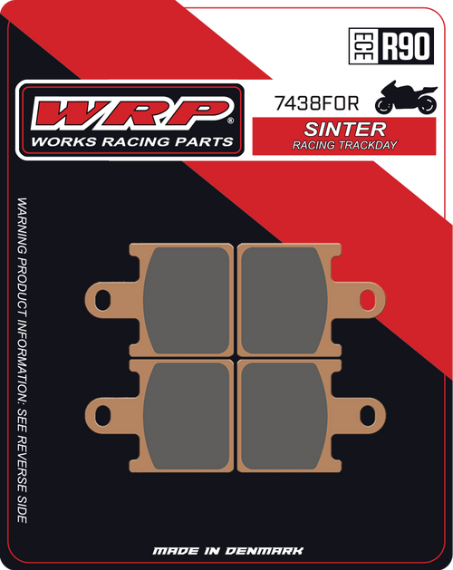 WRP Brake Pads Sinter Racing / Trackday 7438 F0R