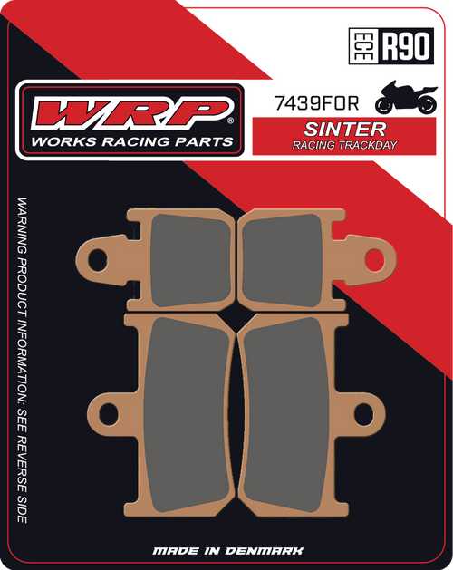 WRP Brake Pads Sinter Racing / Trackday 7439 F0R