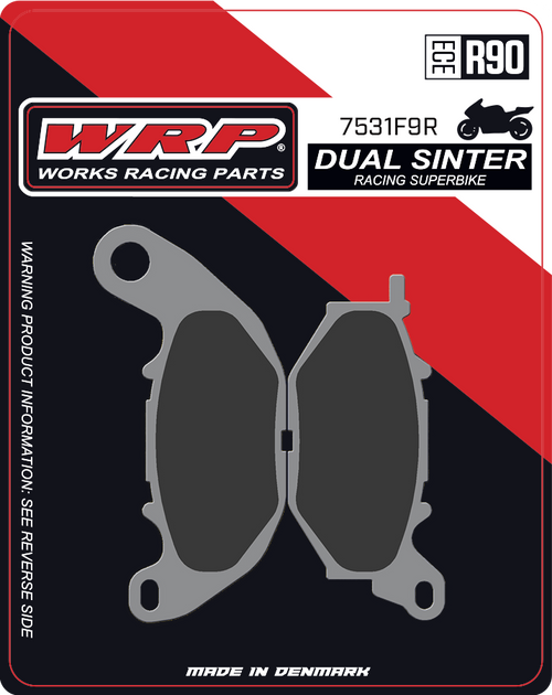 WRP Brake Pads Dual Sinter DS Racing Superbike 7531 F9R - Front