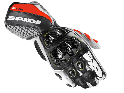 SPIDI Carbo Kangaroo Gloves Black / Red