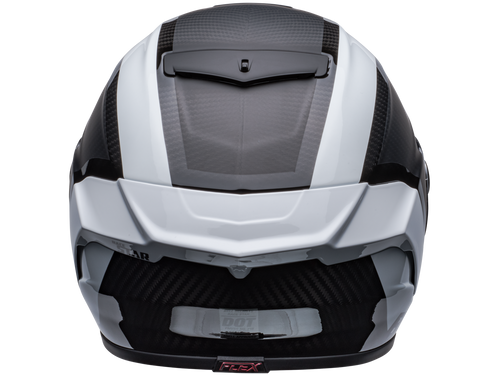 Bell Carbon "Race Star" Flex DLX Helmet Tantrum2 Matte/Gloss Black/White Size M