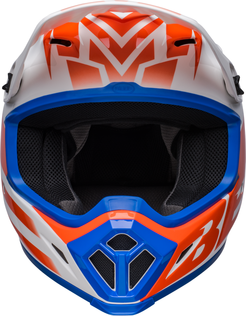 Bell "MX-9" Mips Helmet Disrupt True White/Orange