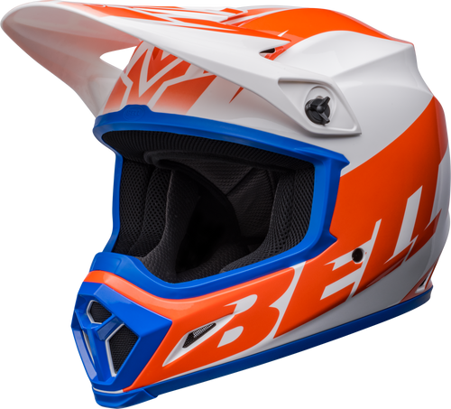 Bell "MX-9" Mips Helmet Disrupt True White/Orange Size XL