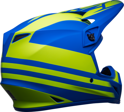 Bell "MX-9" Mips Helmet Disrupt Matte Classic Blue/Hi-Viz Yellow