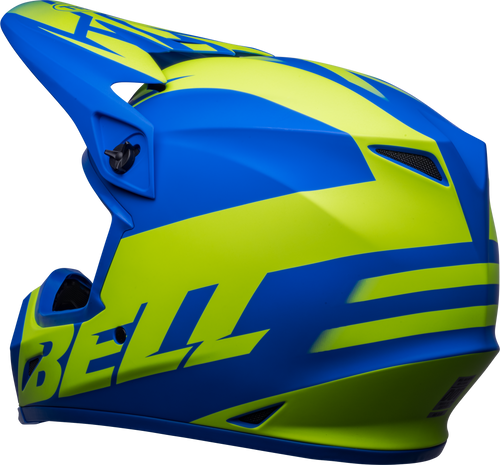 Bell "MX-9" Mips Helmet Disrupt Matte Classic Blue/Hi-Viz Yellow