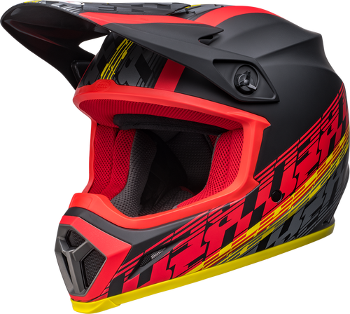 Bell "MX-9" Mips Helmet Offset Matte Black/Red