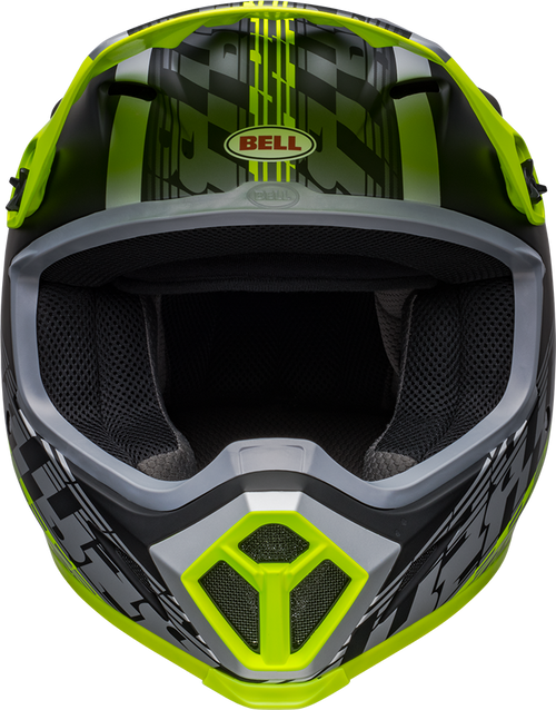 Bell "MX-9" Mips Helmet Offset Matte Black/Hi-Viz Yellow