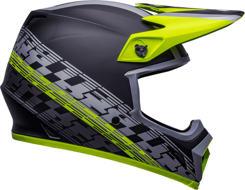 Bell "MX-9" Mips Helmet Offset Matte Black/Hi-Viz Yellow