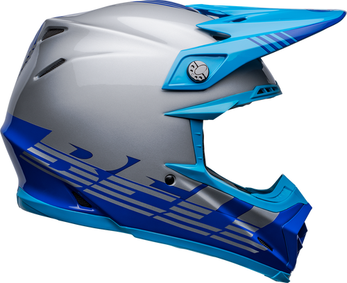 Bell "Moto-9" Mips Helmet Louver Gray/Blue