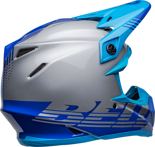 Bell "Moto-9" Mips Helmet Louver Gray/Blue