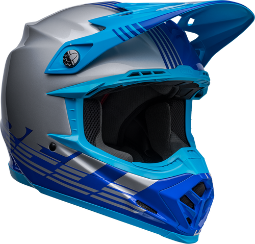 Bell "Moto-9" Mips Helmet Louver Gray/Blue