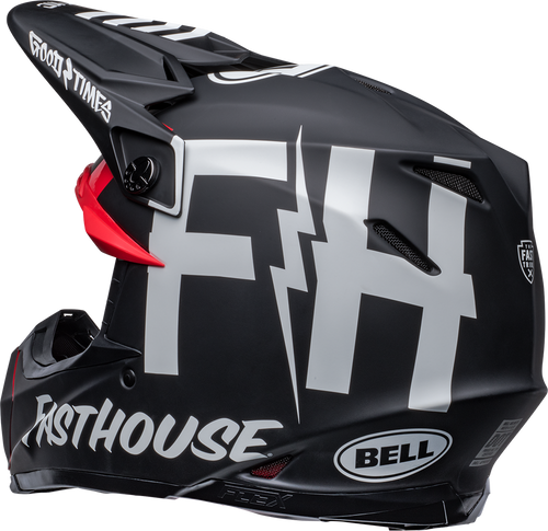 Bell "Moto-9S" Flex Helmet Fasthouse Tribe Matte/Gloss Black/White