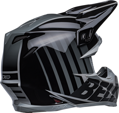 Bell "Moto-9S" Flex Helmet Sprint Matte/Gloss Black/Gray