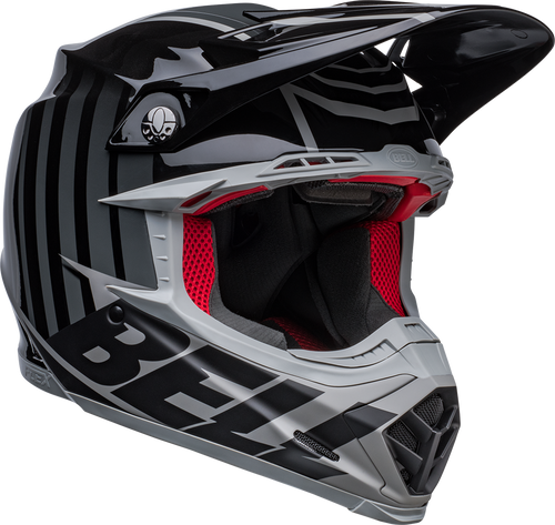 Bell "Moto-9S" Flex Helmet Sprint Matte/Gloss Black/Gray