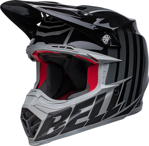 Bell "Moto-9S" Flex Helmet Sprint Matte/Gloss Black/Gray Size XL