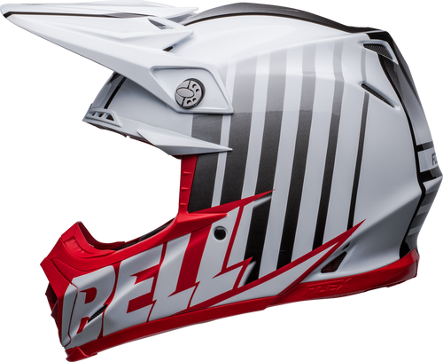 Bell "Moto-9S" Flex Helmet Sprint Matte/Gloss White/Red
