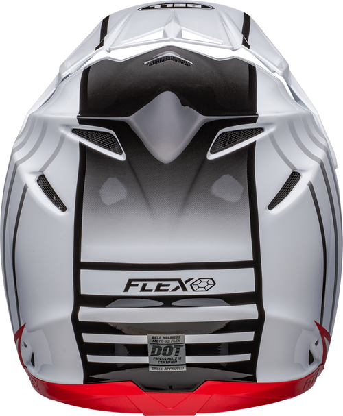 Bell "Moto-9S" Flex Helmet Sprint Matte/Gloss White/Red