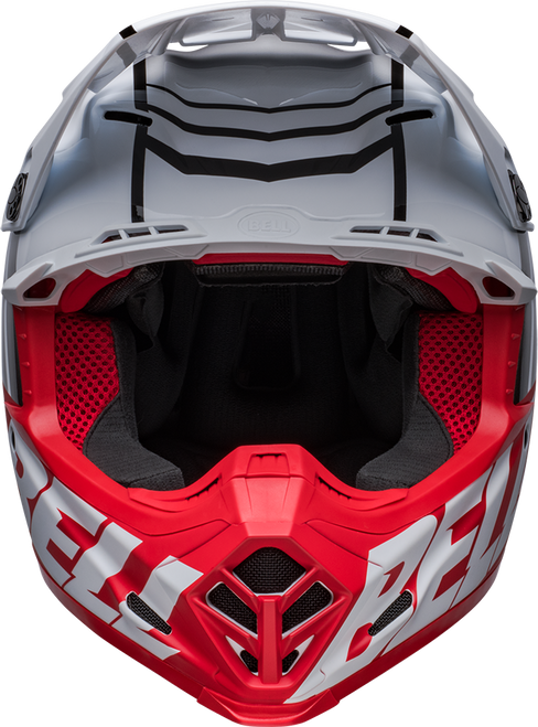 Bell "Moto-9S" Flex Helmet Sprint Matte/Gloss White/Red