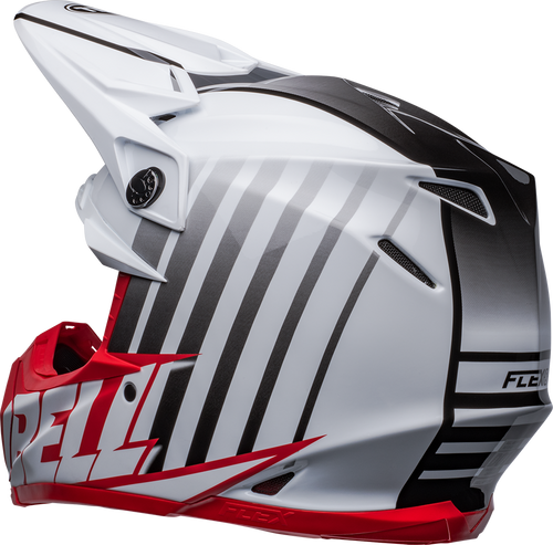 Bell "Moto-9S" Flex Helmet Sprint Matte/Gloss White/Red