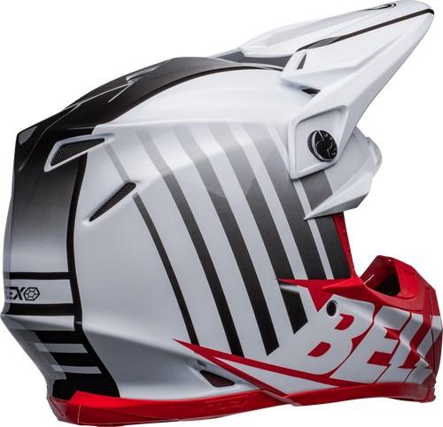 Bell "Moto-9S" Flex Helmet Sprint Matte/Gloss White/Red