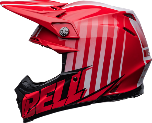 Bell "Moto-9S" Flex Helmet Sprint Matte/Gloss Red/Black