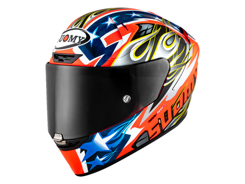 Suomy "SR-GP" Helmet Glory Race Blue/Orange Size S