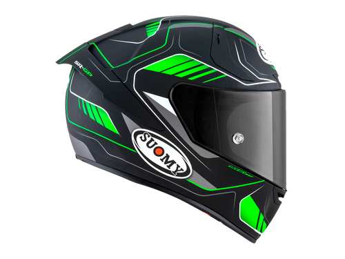 Suomy "SR-GP" Helmet Gamma Matte Black/Green Size L