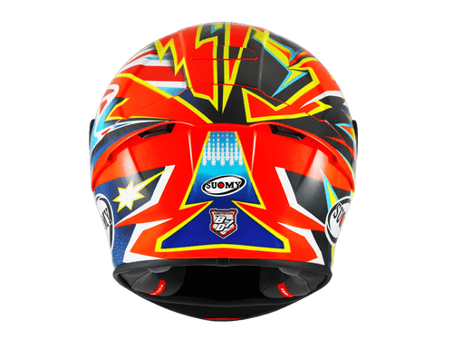 Suomy "SR-GP" Helmet Full Speed Red/Hi-Viz Size S