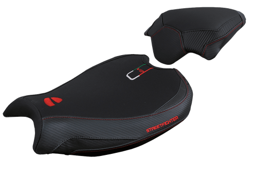 Tappezzeria Ducati Streetfighter V2 Seat Cover (SingleArm Rear) (w/Logo)