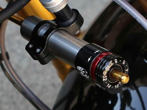 Installed Matris BMW R NineT Steering Damper Upgrade