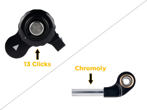 Stop Tank Slappers...13-Clicks Adjustable Steering Stabilizer Tuono