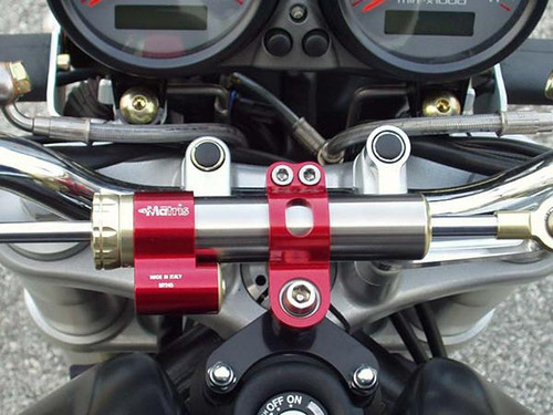 Matris Ducati Monster 620, 695, 800 Steering Damper Installed