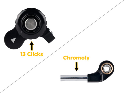 Stop Tank Slappers...13-Clicks Adjustable Steering Stabilizer 890 Duke