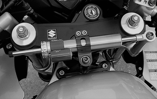 Matris Suzuki SV 1000S Steering Damper Installed
