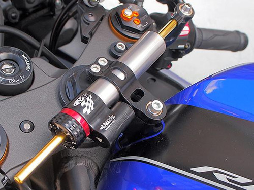 Matris Yamaha R6 Steering Damper (Sport) (2006+) (w/mount kit above tank) Installed