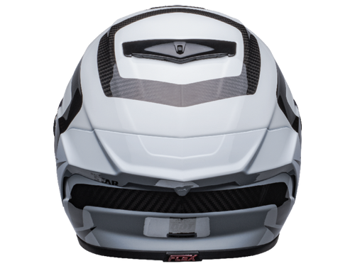 Bell Carbon "Race Star" Flex DLX Helmet Labyrinth White / Black | In Stock: MOTO-D Racing